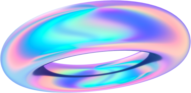 3D Gradients Oversaturated Rainbow Color